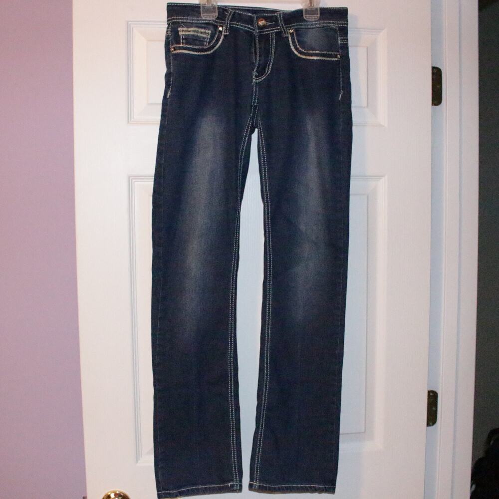 VINTAGE HARLEM Brand Junior's Size 5 Embellished Stretch Jeans